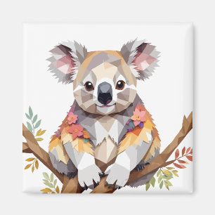 Íman Koala Brincando Com Uma Alegria E Adorável Tristez
