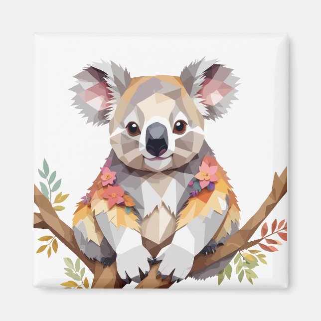 Íman Koala Brincando Com Uma Alegria E Adorável Tristez (Frente)
