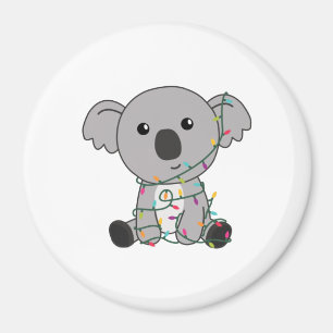 Íman Koala Christmas Snow Winter Animais Koalas
