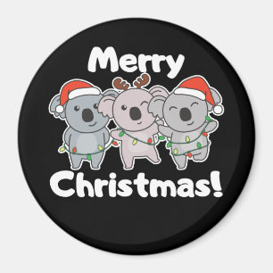 Íman Koala Natal Animais Koalas Feliz Natal Mag