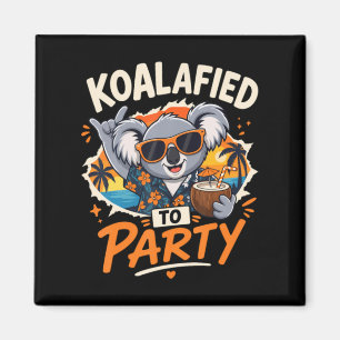 Íman Koalafied Para Festa Koala Engraçado Férias de Ver