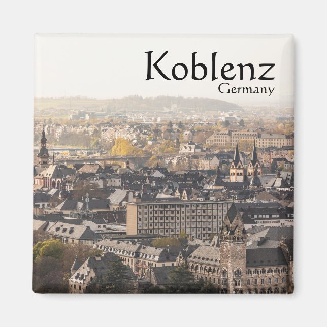 Íman Koblenz Alemanha Souvenir (Frente)