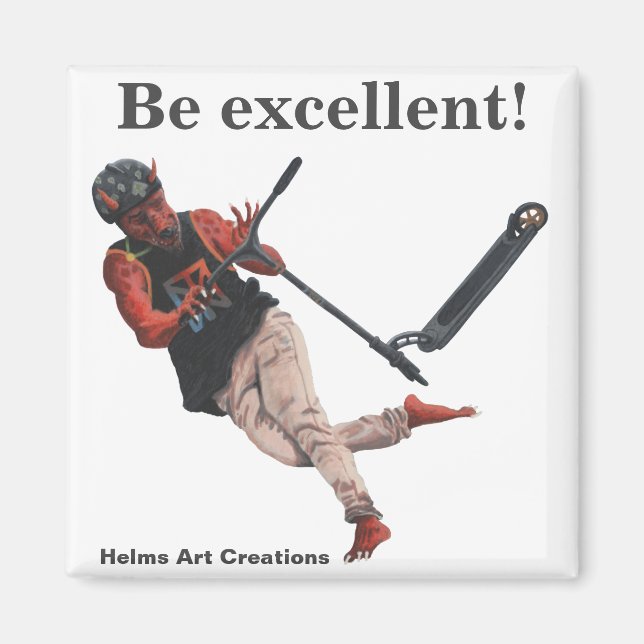 Íman Kobold Kick Patinete Fantasy Art Butnet (Frente)