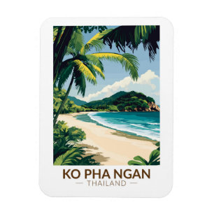 Íman Koh Pha Ngan Tailândia Viagem Art Vintage
