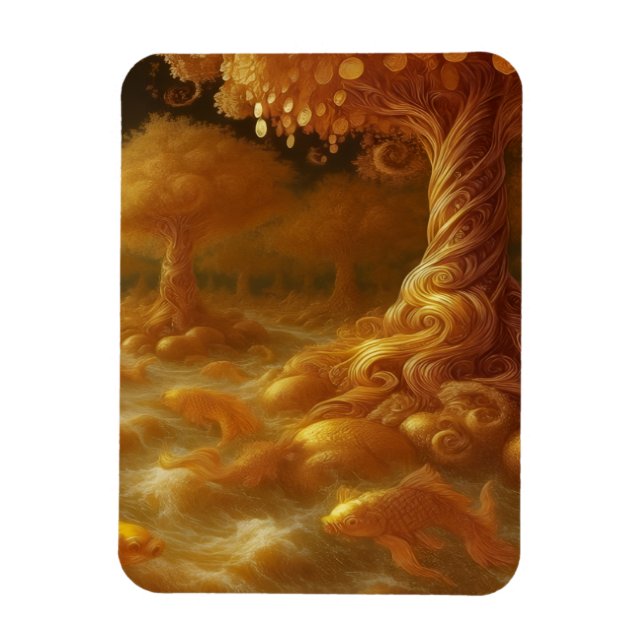Íman Koi Dourado (Vertical)