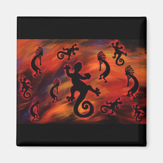 Íman Kokopelli Art (Frente)