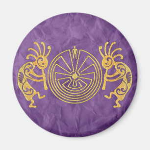 Íman KOKOPELLI / MAN IN MAZE gold + suas ideias