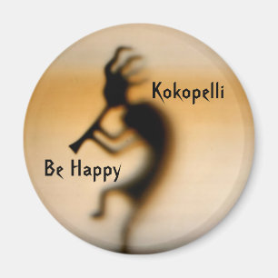 Íman Kokopelli Seja um feliz ímã inspirador