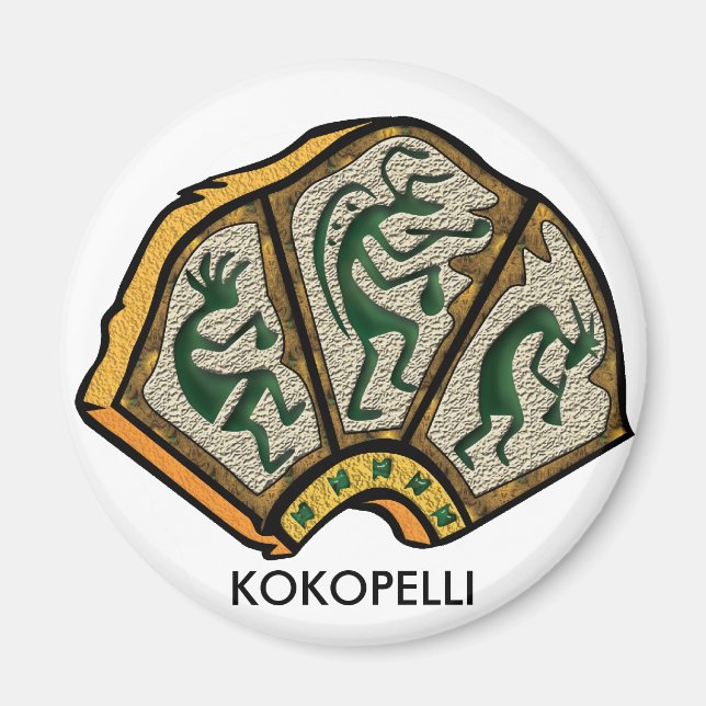 Íman Kokopelli Stone (Frente)