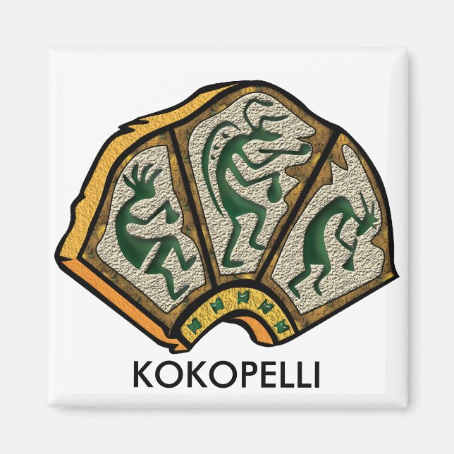 Íman Kokopelli Stone (Frente)