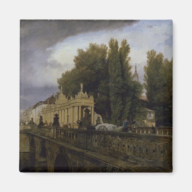 Íman Konigsbrucke sobre Konigsstrasse, Berlim, 1835 (Frente)