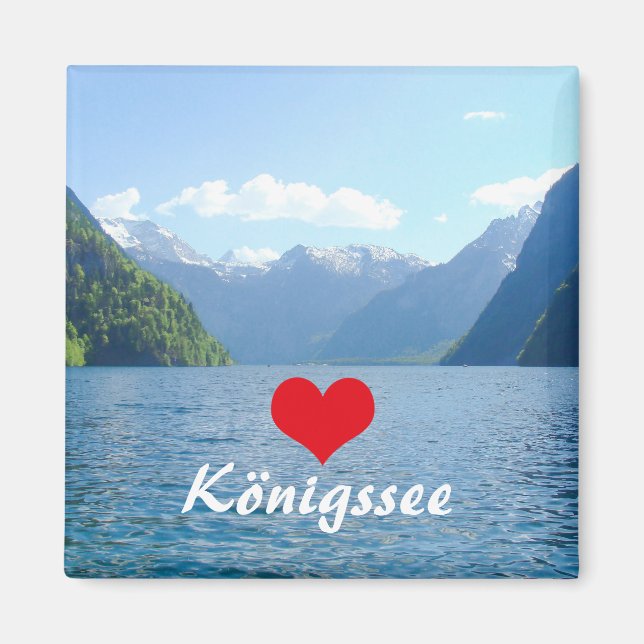 Íman Königssee Bavaria na Alemanha Souvenir (Frente)
