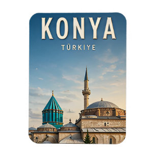 Íman Konya Turquia Mevlana Patrimônio Seljuk Viagem Lem