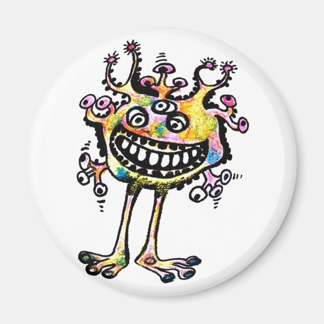 Íman Kooky Eyed Rainbow MaN "Freddy" (Frente)