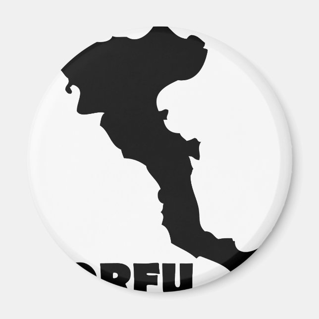 Íman korfu corfu - ilha grega (Frente)