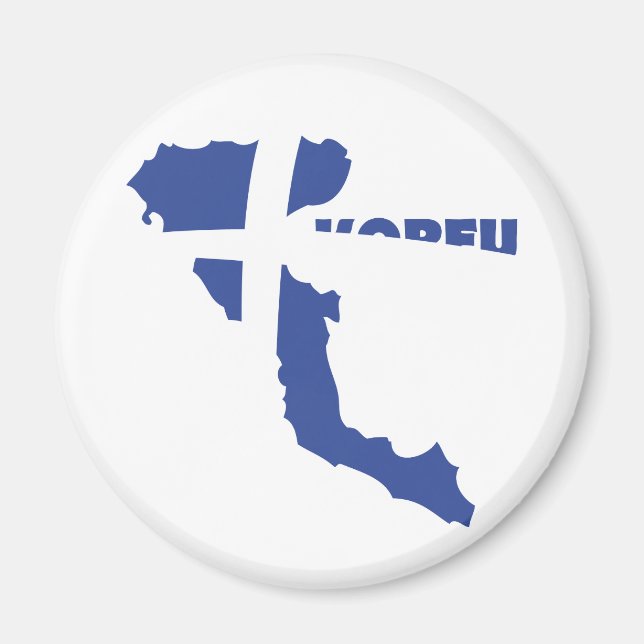 Íman korfu corfu - ilha grega (Frente)