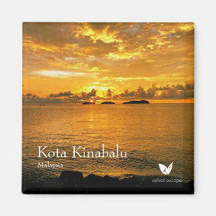 Íman Kota Kinabalu - imã de geladeira por Velvet Escap