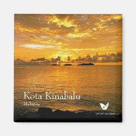 Íman Kota Kinabalu - imã de geladeira por Velvet Escape