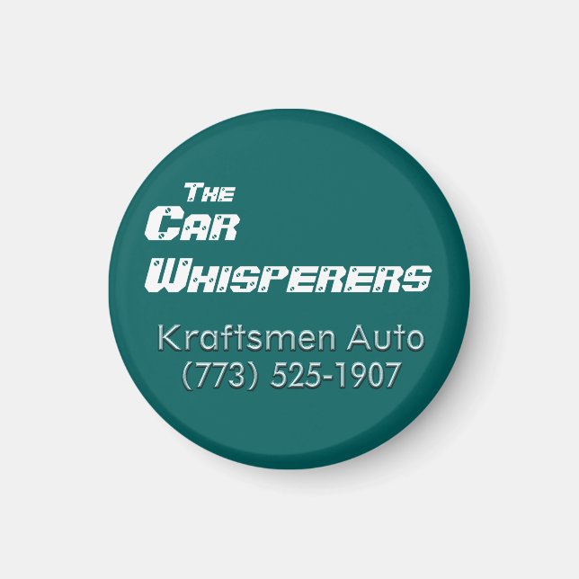 Íman Kraftsmen Auto Car Whperers Magnet (Frente)