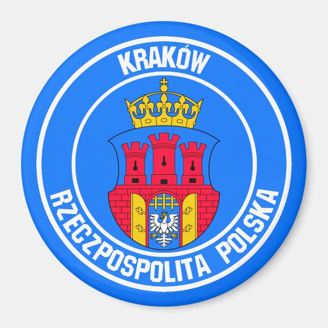 Íman Kraków Round Emblem (Frente)