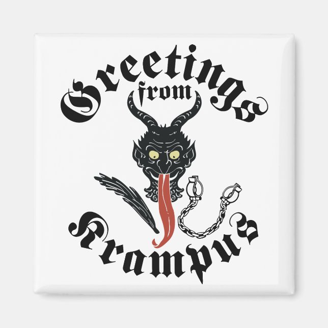 Íman Krampus Saudações (Frente)
