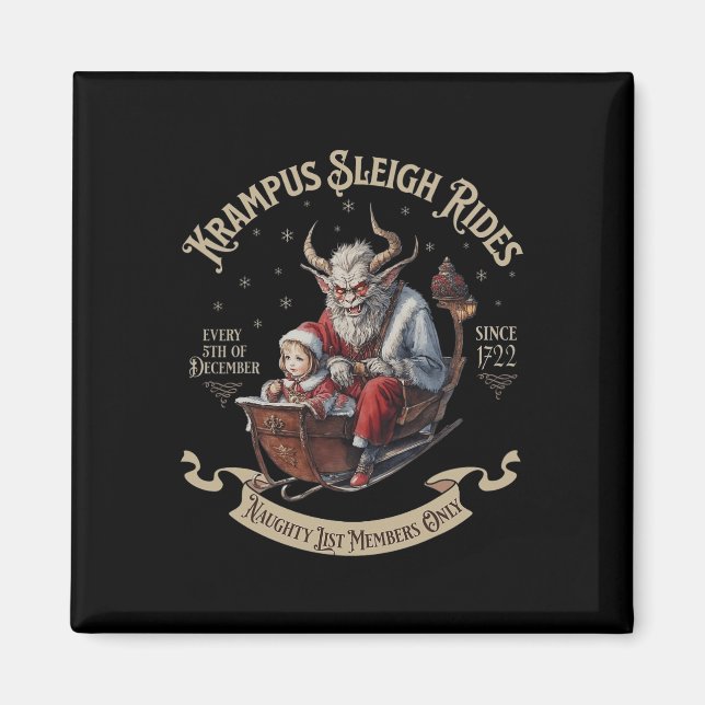 Íman Krampus Sleigh Rides (Frente)