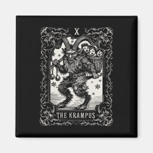 Íman Krampus Tarot Card Design de Natal Mau Pa