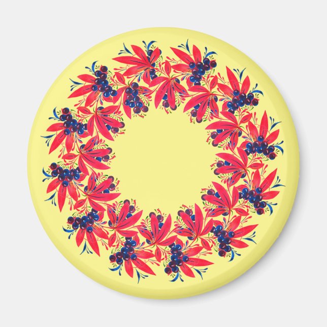 Íman Kranz aus Trauben und Blättern  (Frente)