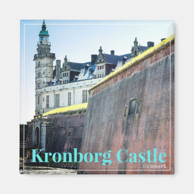 Íman Kronborg Dinamarca Souvenir Magnet (Frente)