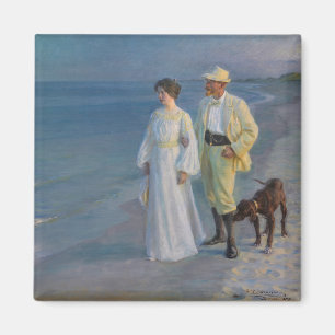 Íman Kroyer - The Artist and his Wife on the Beach