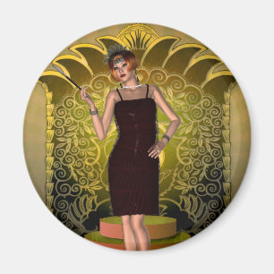 Íman KRW que pôr sobre o Flapper de Ritz Deco II