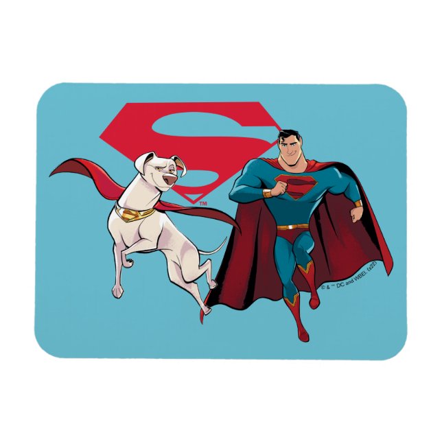 Íman Krypto e Superman (Horizontal)