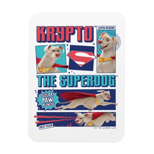 Íman Krypto Os Painéis De Quadrinhos Super Cachorros (Vertical)