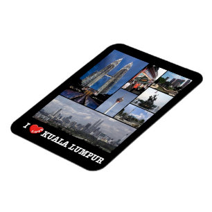 Íman Kuala Lumpur - I Love - Malásia - Magnet