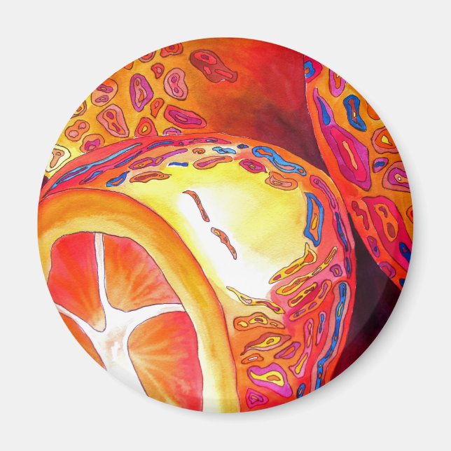 Íman Kumquats orange fruta (Frente)