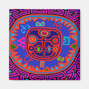 Íman Kuna Indian Mola Compass