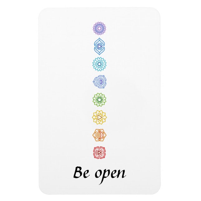 Íman Kundalini Yoga Chakra em Aberto (Vertical)
