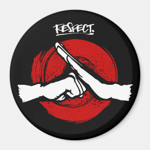 Íman Kung Fu - Artes Marciais - Respeitar Magnet