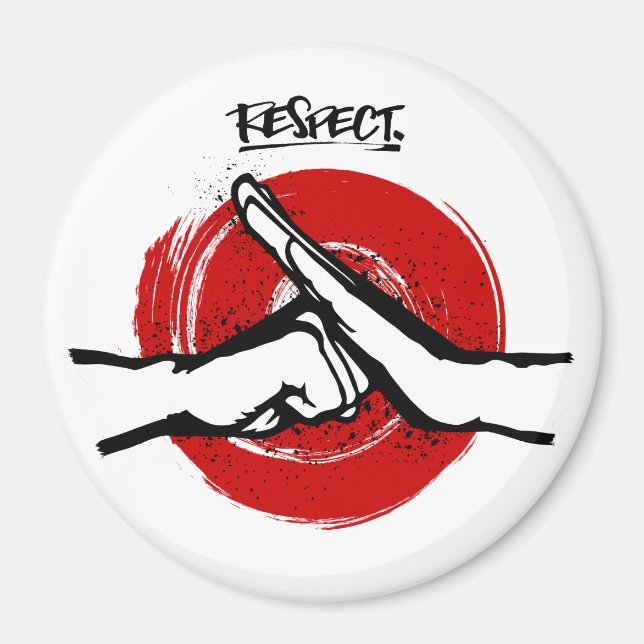 Íman Kung Fu - Artes Marciais - Respeito (Frente)
