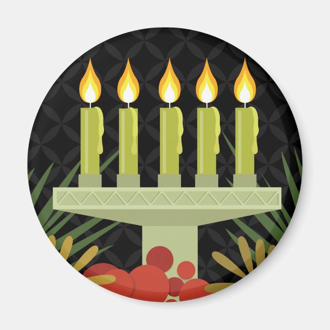 Íman kwanzaa preto (Frente)