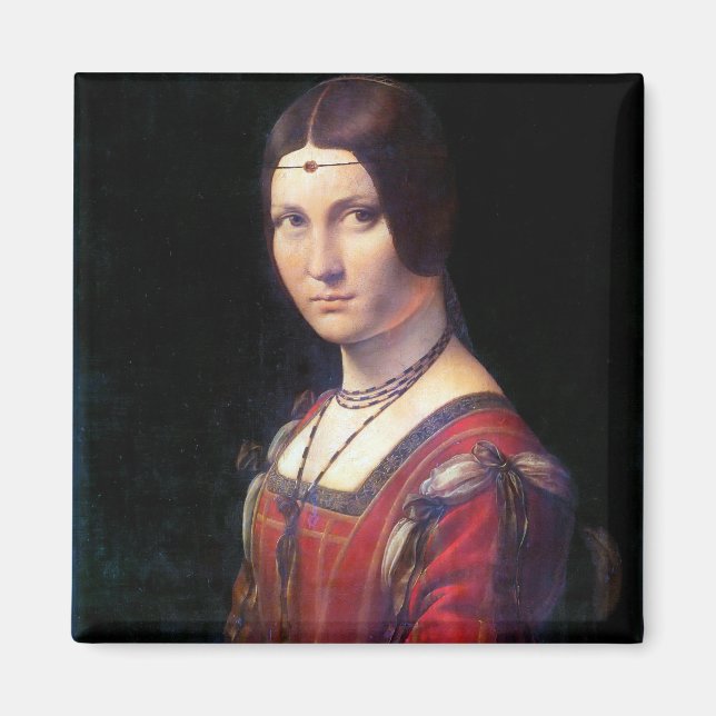 Íman La Belle Ferronniere, Leonardo da Vinci (Frente)