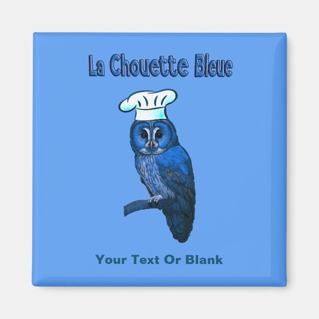Íman La Chouette Bleue Cafe (Frente)