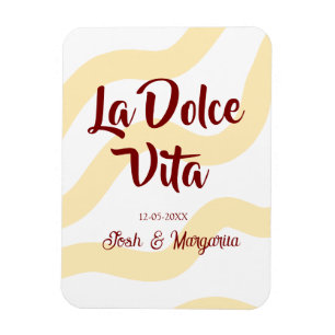 Íman La Dolce Vita casal de noivos pêssego cor de amora