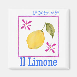 Íman La Dolce Vita Il Limone Tee Italiana Lemon Retro S