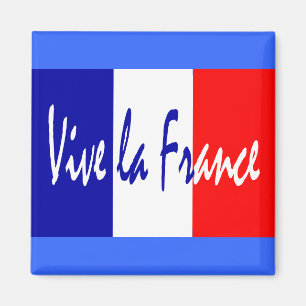 Íman La France de Vive - vermelho, bandeira francesa