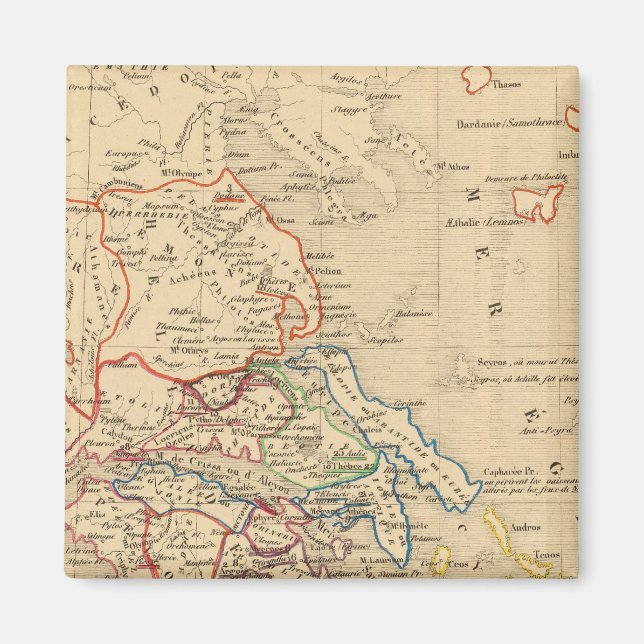 Íman La Grece et partie de l'Asie Mineure, av JC 1190 (Frente)