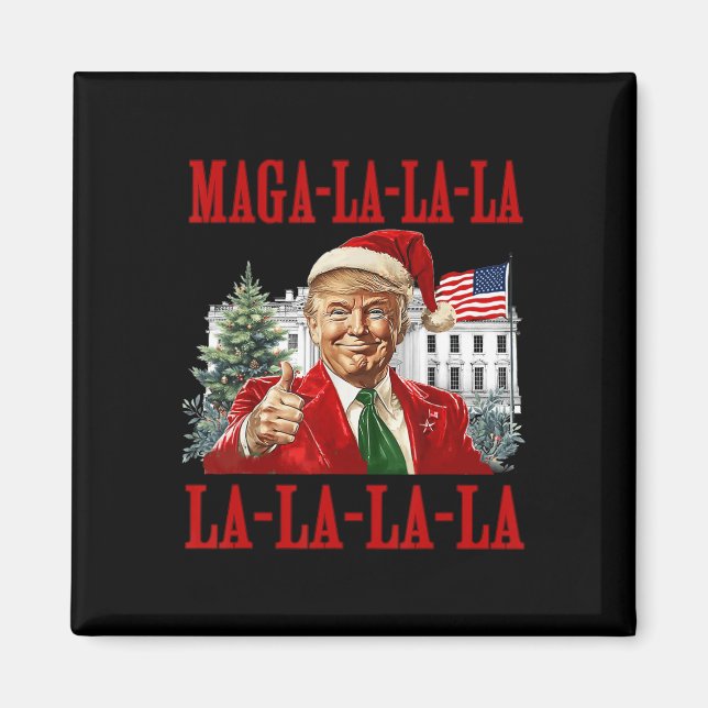 Íman La La Donald Trump Potus 47 Ugly Christmas Swea (Frente)
