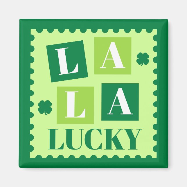 Íman La La Lucky Dia de São Patrício (Frente)