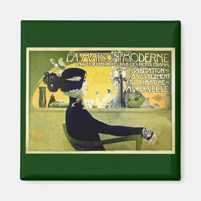 Íman La Maison Moderne - Vintage 1905 (Frente)