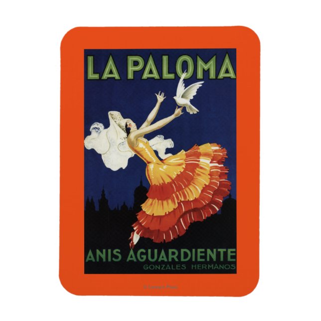 Íman La Paloma - Promocional Anis Aguardiente (Vertical)